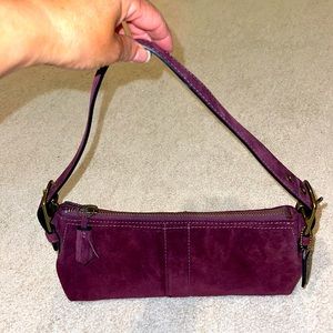 Coach Hamptons Suede Soft Demi Zip Bag E04S-7474